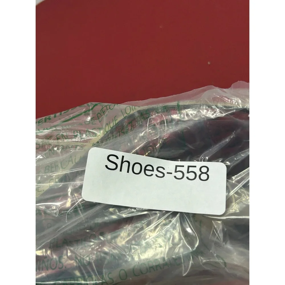 Alex Marie Croc Embossed Slingback Heels 9M Red Peep Kitten Heel Office Siren